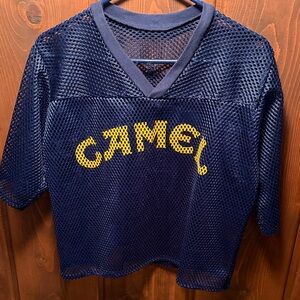 Camel Vintage Navy Mesh Jersey